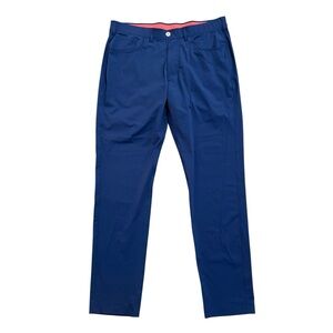 NEW Redvanly Kent Pull-On Trouser Pant Navy Blue Size Large Golf Performance